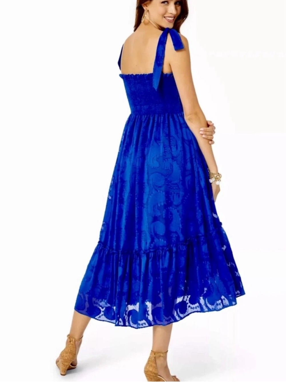 Lilly Pulitzer Riviera blue midi dress - Picture 2 of 12